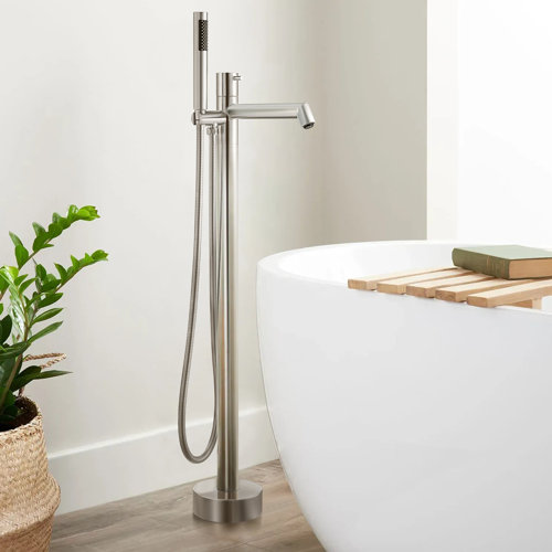 Aida Single Handle Floor Mounted Freestanding Tub Filler & Reviews
